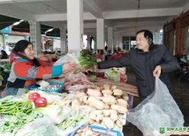 德陽(yáng)：蒜苔上市  10多元一斤 ()